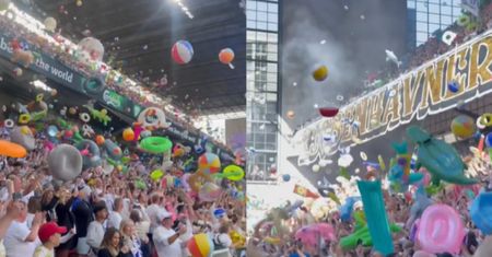 Dmuchane zabawki na stadionie. Będzie ich tysiące