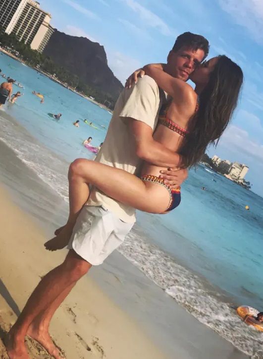 Marina Łuczenko i Wojciech Szczęsny w 2013 roku