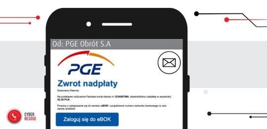 Oszuści podszywają się pod PGE