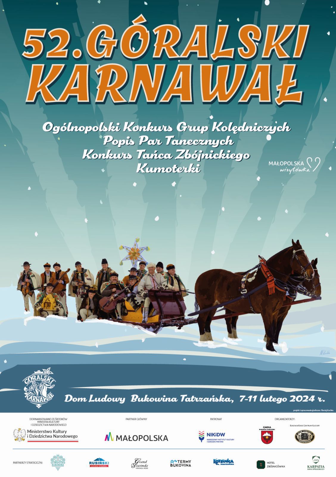 52. Góralski Karnawał w Bukowinie Tatrzańskiej