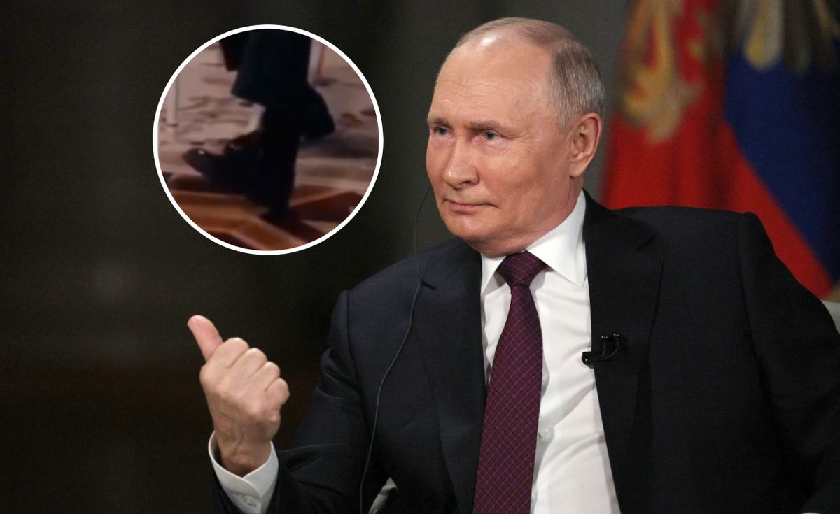  Co się stało z nogą Putina? Kamera uchwyciła dziwny ruch