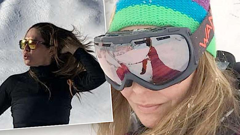 Dorota Naruszewicz na śniegu