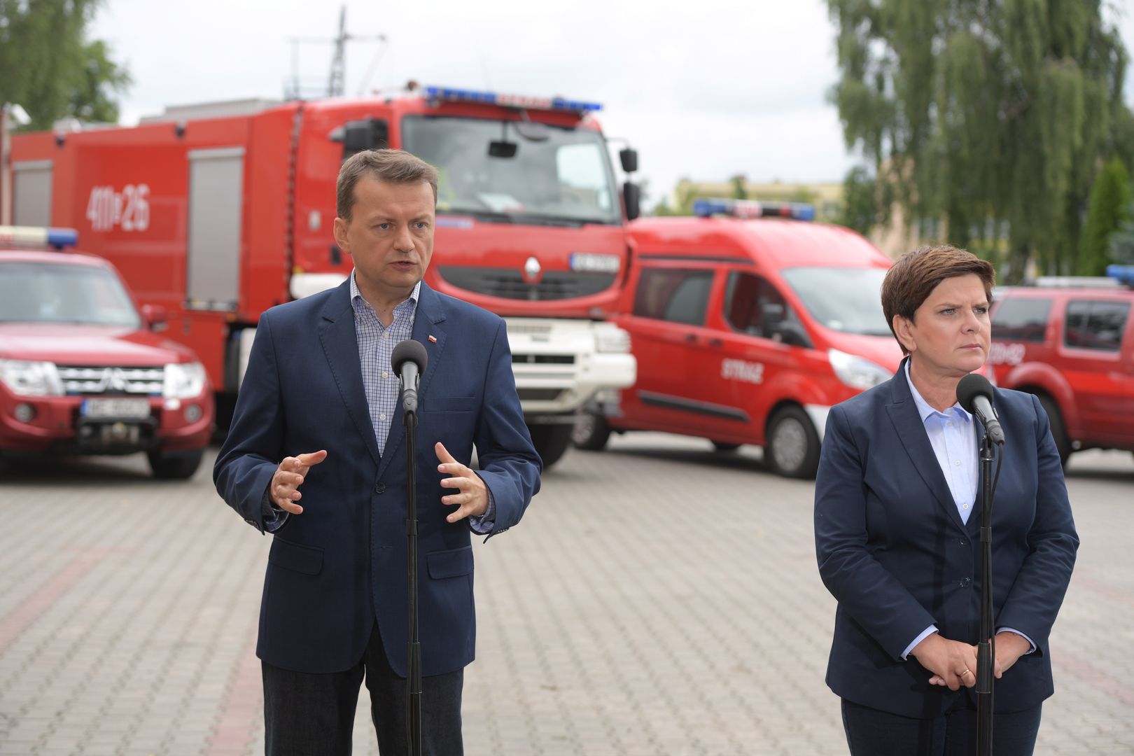 Mariusz Błaszczak i Beata Szydło