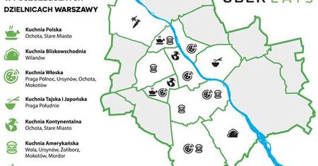 Raport Uber Eats: Co jedzą warszawiacy?