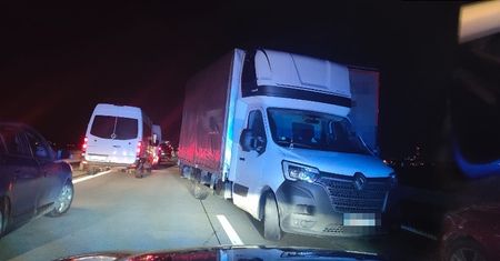 Zablokowali korytarz życia, bo jechali pod prąd autostradą A4