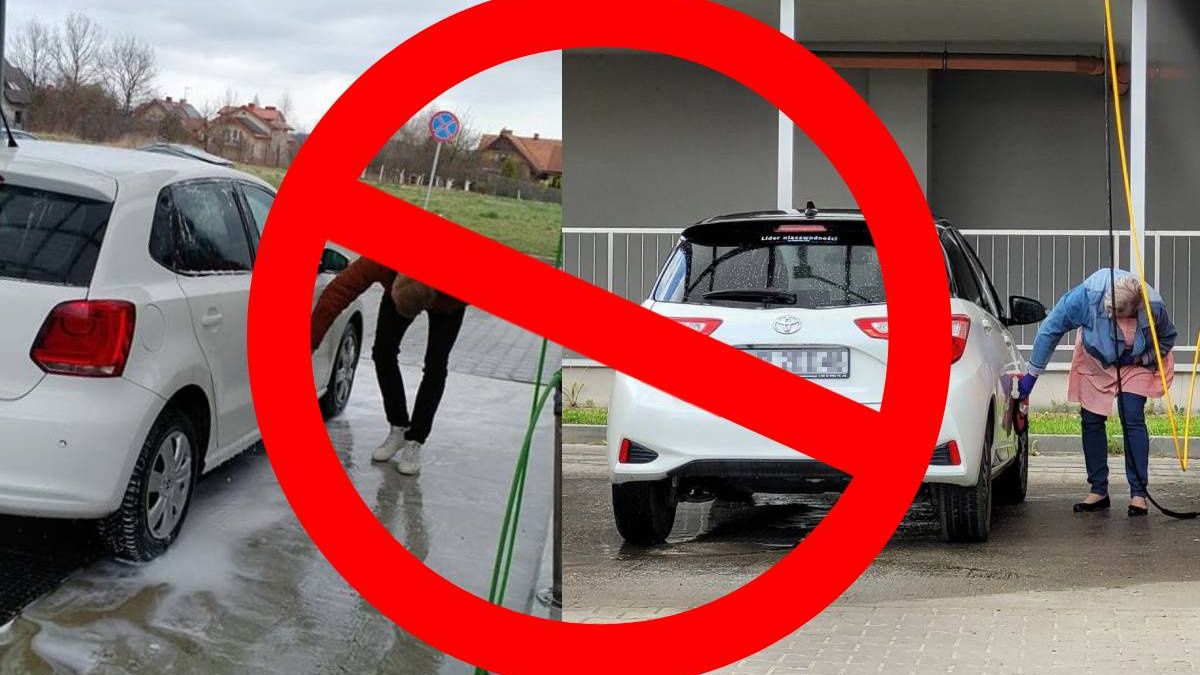 Mycie ręczne na myjni bezdotykowej jest zabronione