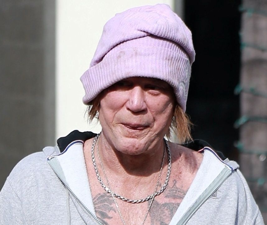 Mickey Rourke na ulicach Beverly Hills