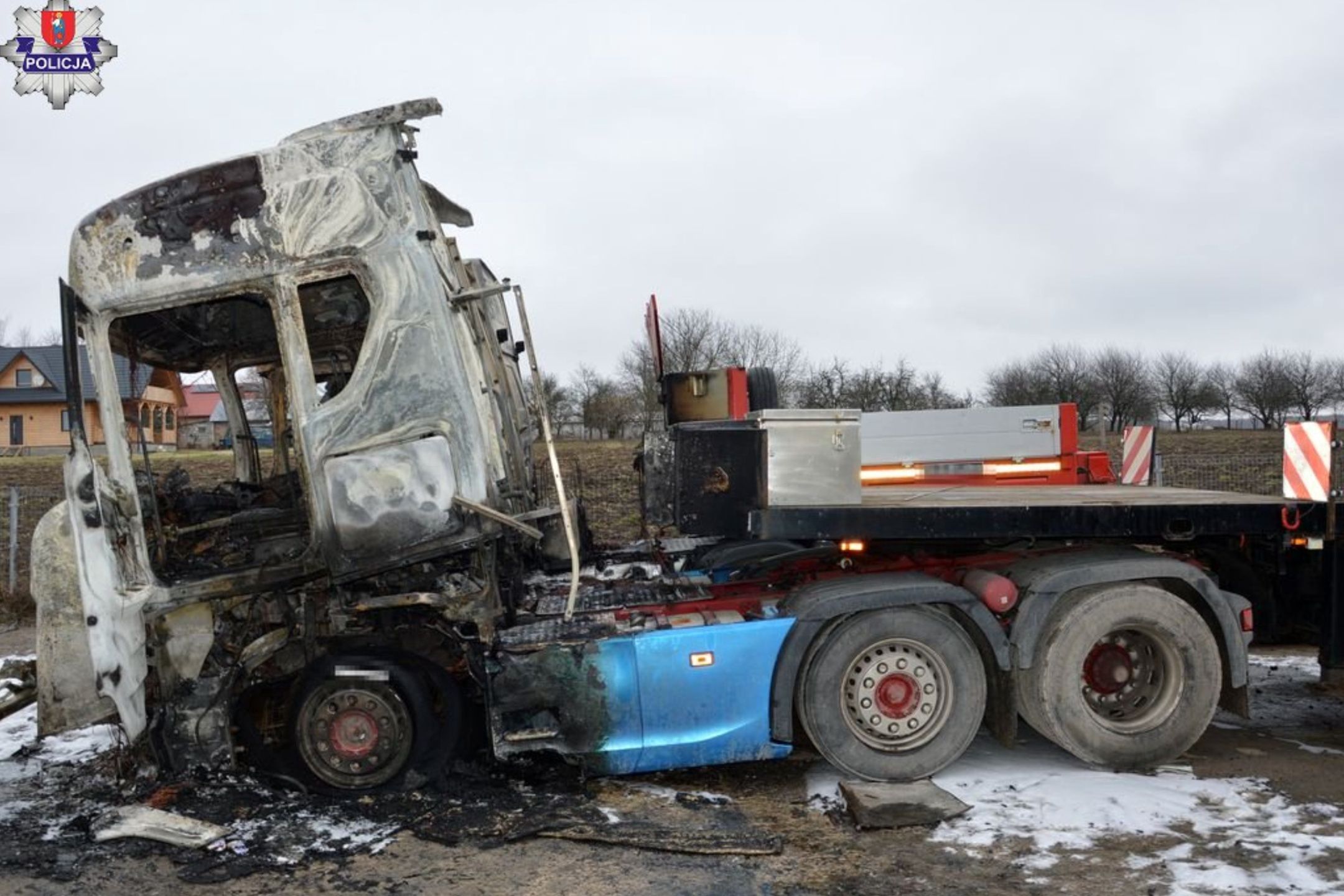 Maszyny zniszczone w pożarze