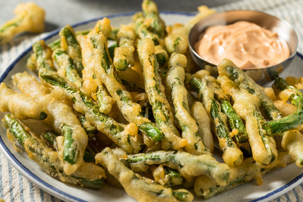 Crispy green beans