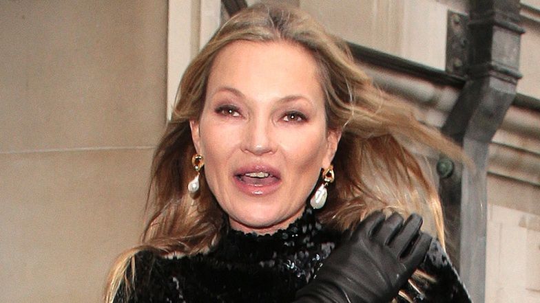 Kate Moss na pokazie mody w Londynie