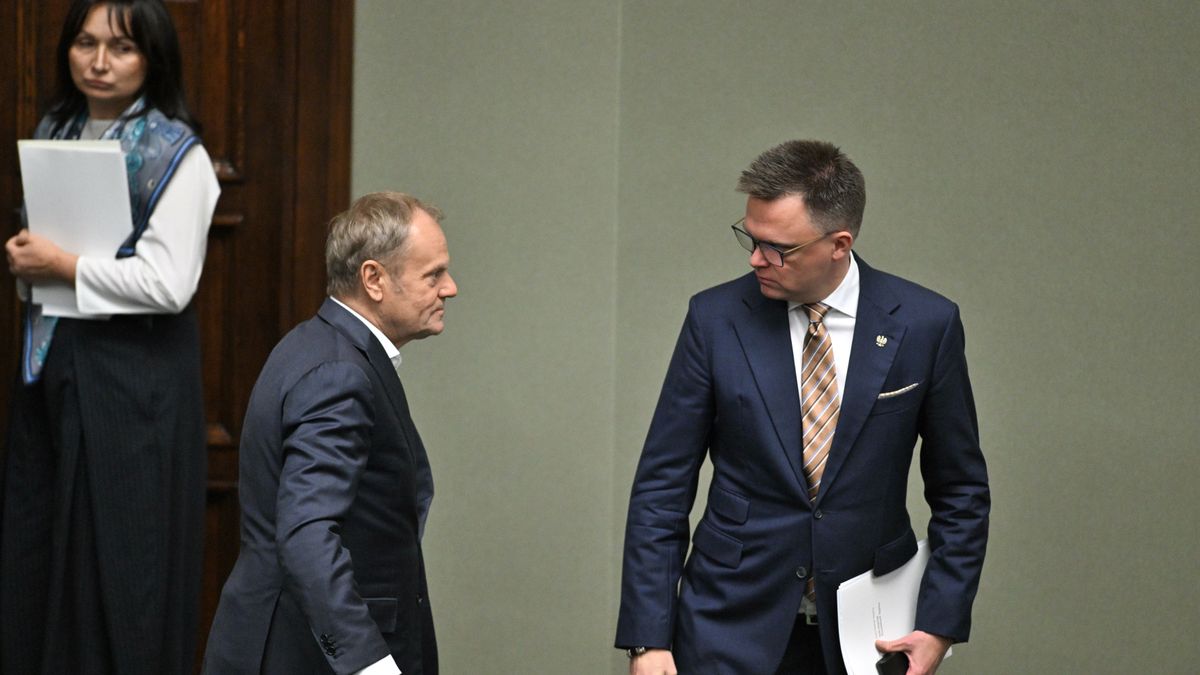 Donald Tusk i Szymon Hołownia