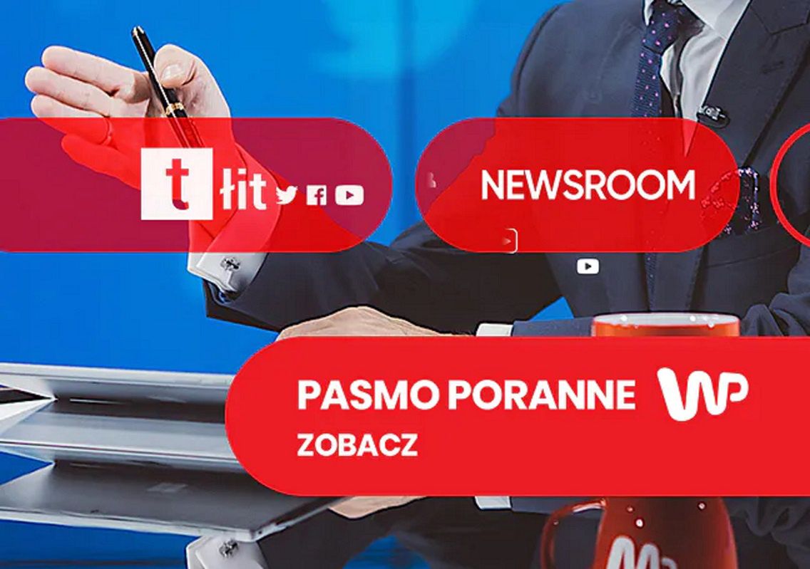 tłit, newsroom, newsroom wp Poranek Wirtualnej Polski. Pasmo publicystyczne