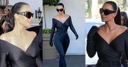 Kim Kardashian paraduje w obcisłym kostiumie rodem z Gali MET do... apteki (ZDJĘCIA)