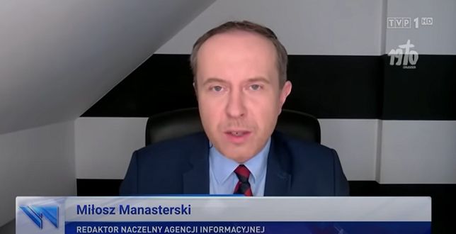 Miłosz Manasterski w 2020 r. pojawił się 146 razy w wydaniach "Wiadomości".