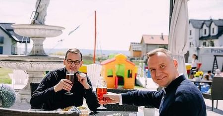 Andrzej Duda i Mateusz Morawiecki poszli razem na piwo