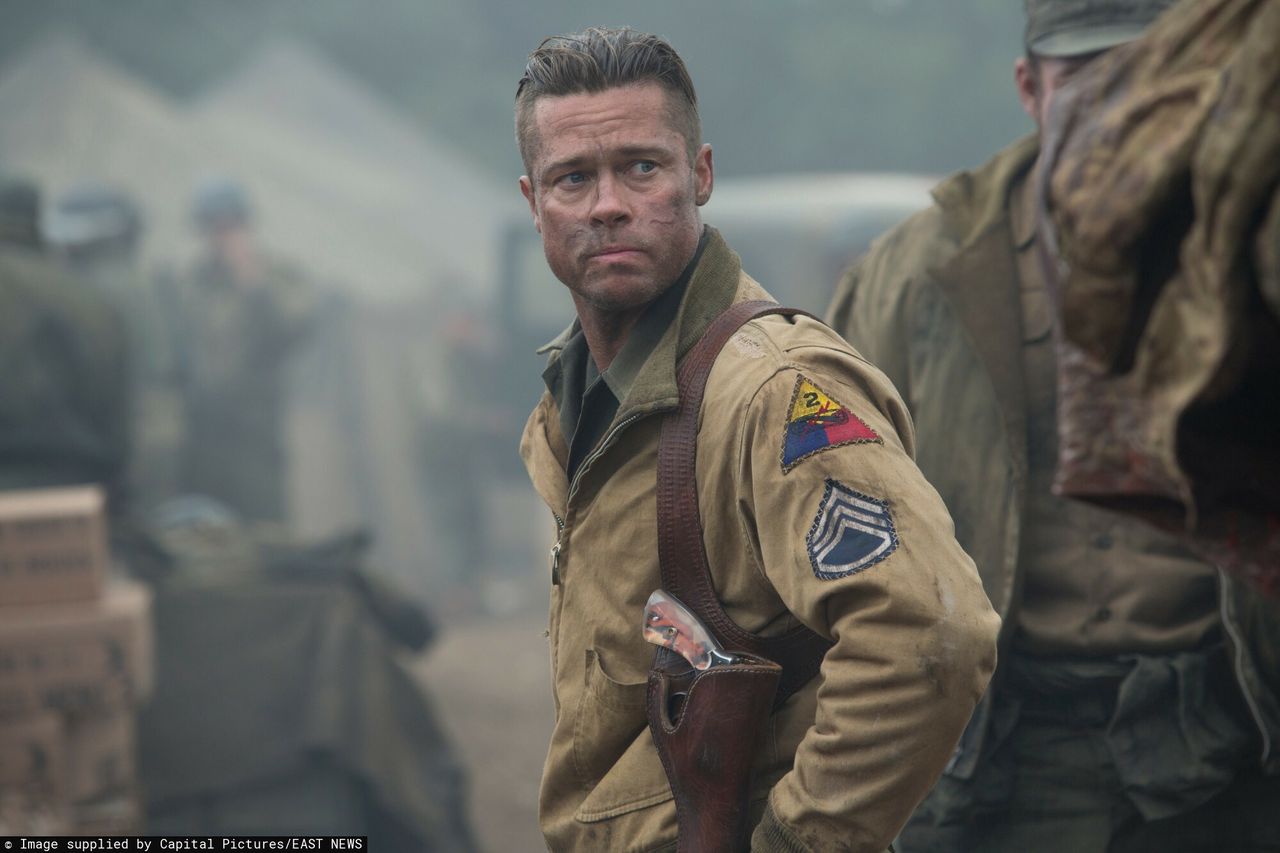 Kadry z filmu "Furia" Brad Pitt