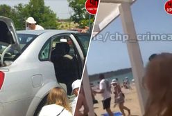 Panika wśród Rosjan. Drony nad plażą na Krymie [ZAPIS RELACJI]