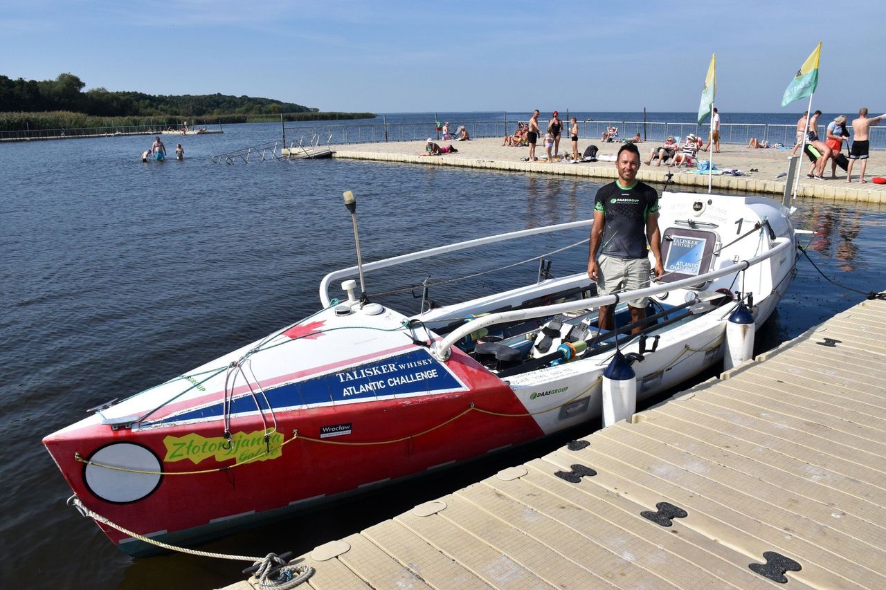 Pokonał trasę z Dziwnowa na Bornholm. Ale to ma być zaledwie rozgrzewka przed wyprawą dookoła świata [ZDJĘCIA]