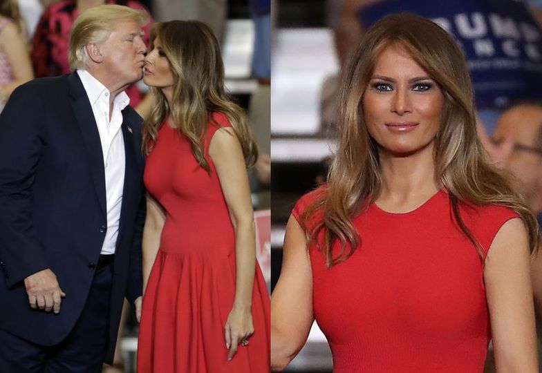 Donald i Melania Trump na Florydzie