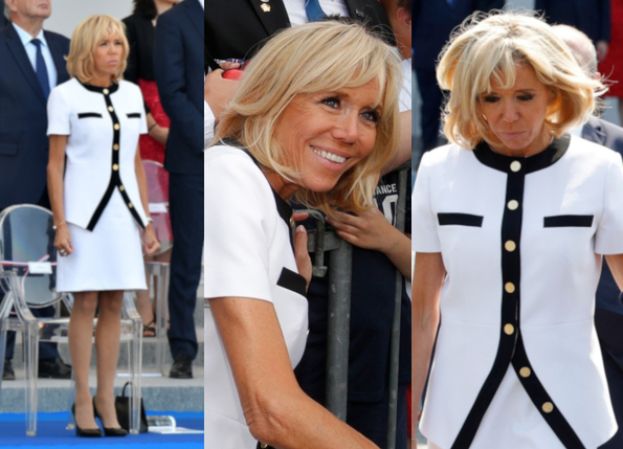 Brigitte Macron w miniówce na obchodach Dnia Bastylii 