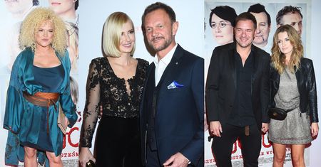 Gwiazdy pozują na premierze filmu "7 uczuć": Figura, Pazurowie i... Karolak Z NOWĄ DZIEWCZYNĄ (ZDJĘCIA)