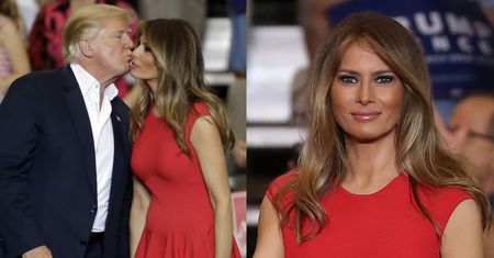 Czułości Melanii i Donalda Trumpów na Florydzie (ZDJĘCIA)