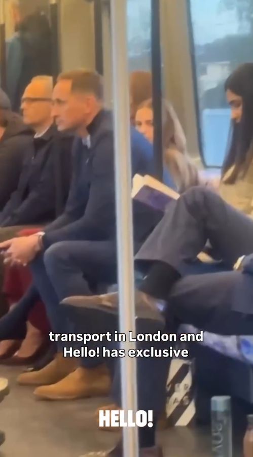 Kate z córką w metrze