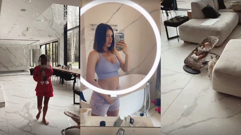 Klaudia Halejcio dochodzi do siebie po porodzie w nowej posiadłości