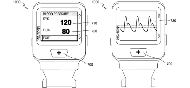 Jedna z ilustracji dołączonych do wniosku patentowego dotyczącego zegarka "Gear X"