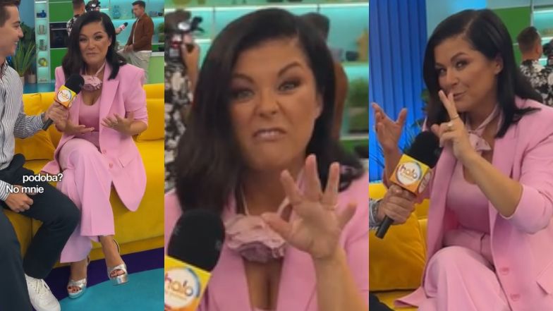 Katarzyna Cichopek rozpływa się nad studiem "Halo, tu Polsat"