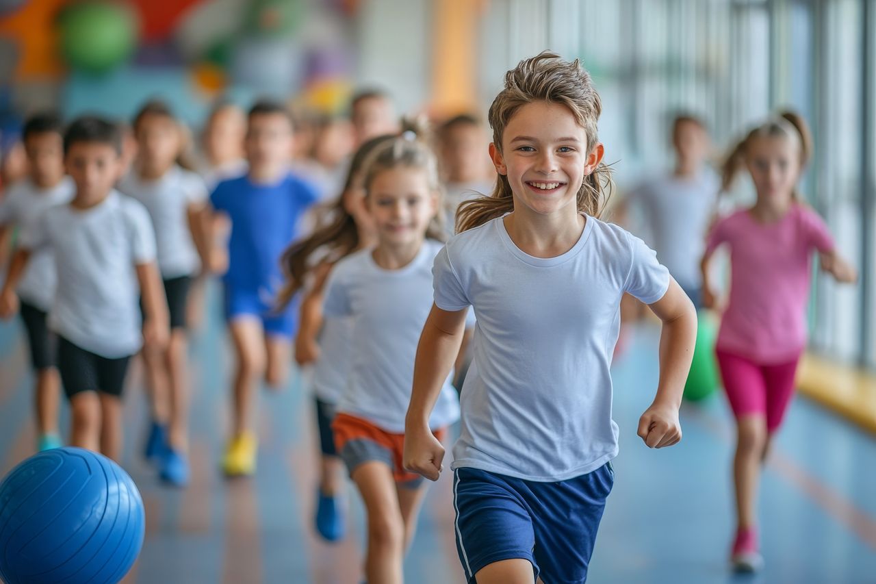 Łódź: Bieżnia, orbitrek i kolorowe sprzęty sportowe - tak wygląda pierwsza siłownia dla dzieci