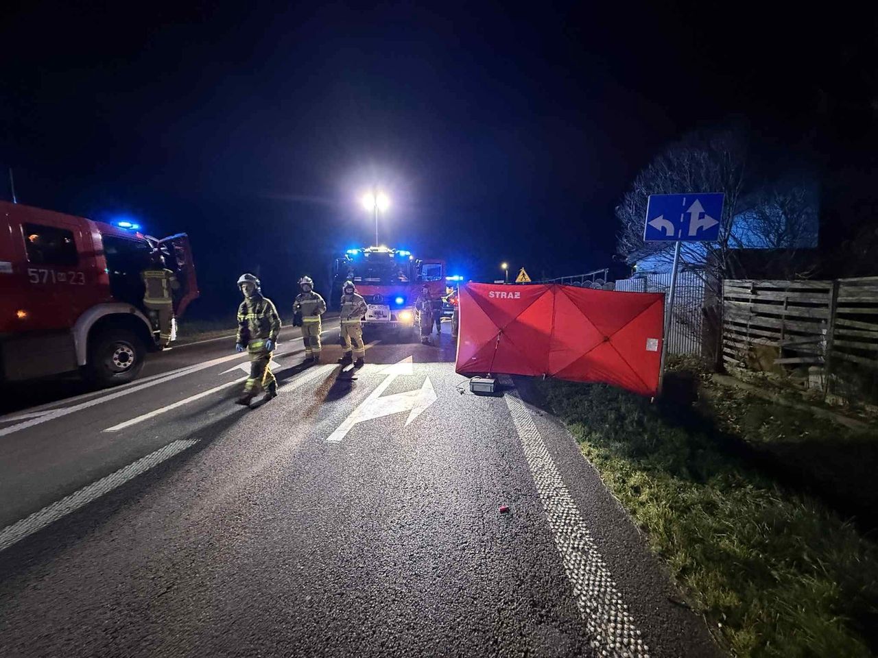 Pilne: tragedia na DK10 w Drobinie. Nie żyje 46-letnia piesza!