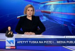 Tusk je pizzę i chce przejąć TVP. Żenujący materiał "Wiadomości"