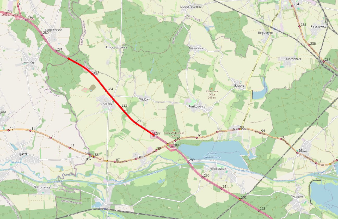 Mapa realizacji inwestycji