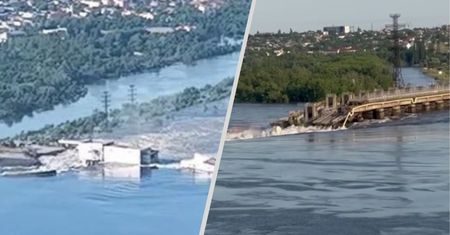 Wysadzona zapora. Partyzanci podają, kto konkretnie ją zniszczył