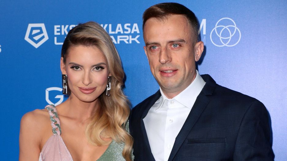 Zachwycająca Dominika Grosicka z mężem Kamilem Grosickim na Gali Ekstraklasy 2022 