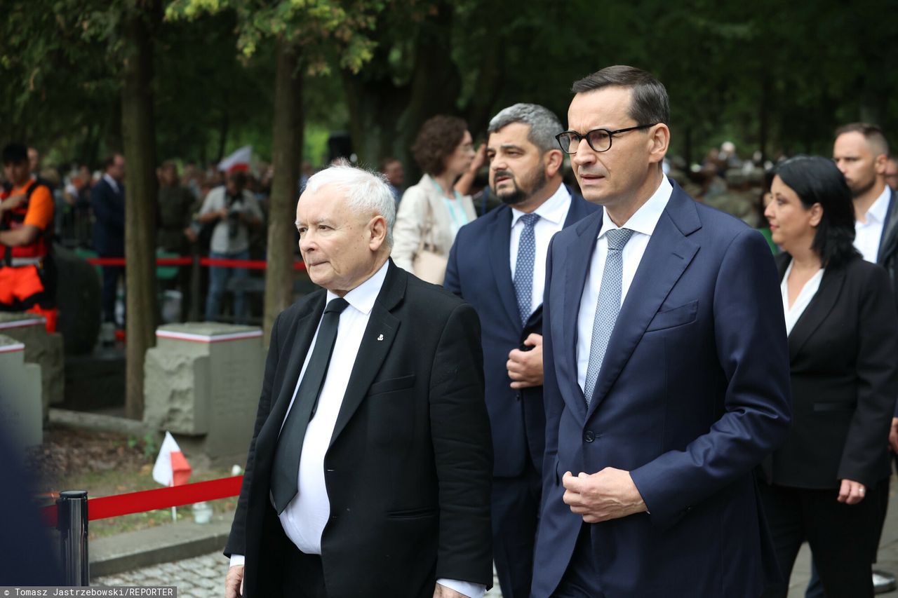 Jarosław Kaczyński i Mateusz Morawiecki