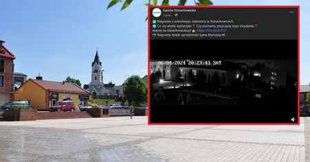 Najpierw błysk, potem potężny huk. Przerażające nagranie ze Starachowic