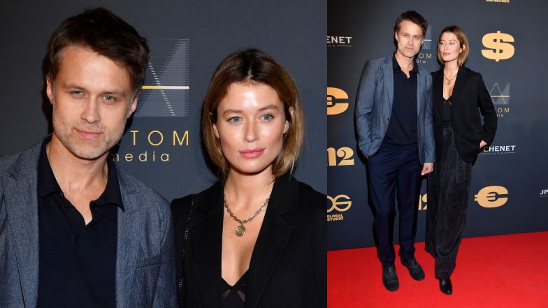 Maciej Zakościelny z żoną