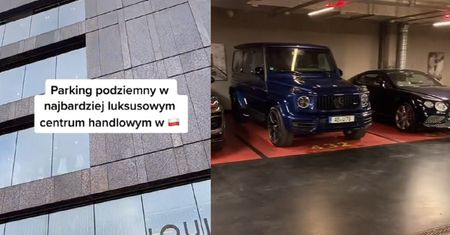 Parking w najbardziej luksusowej galerii w Polsce. Aż oko bieleje