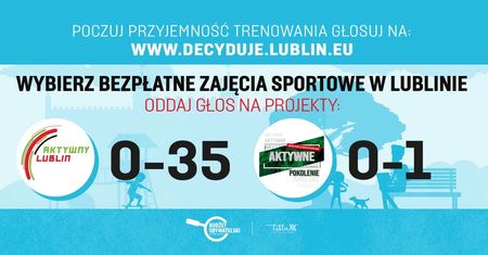 Aktywny Lublin, Aktywne Pokolenie – bezpłatne zajęcia sportowe dla mieszkańców Lublina