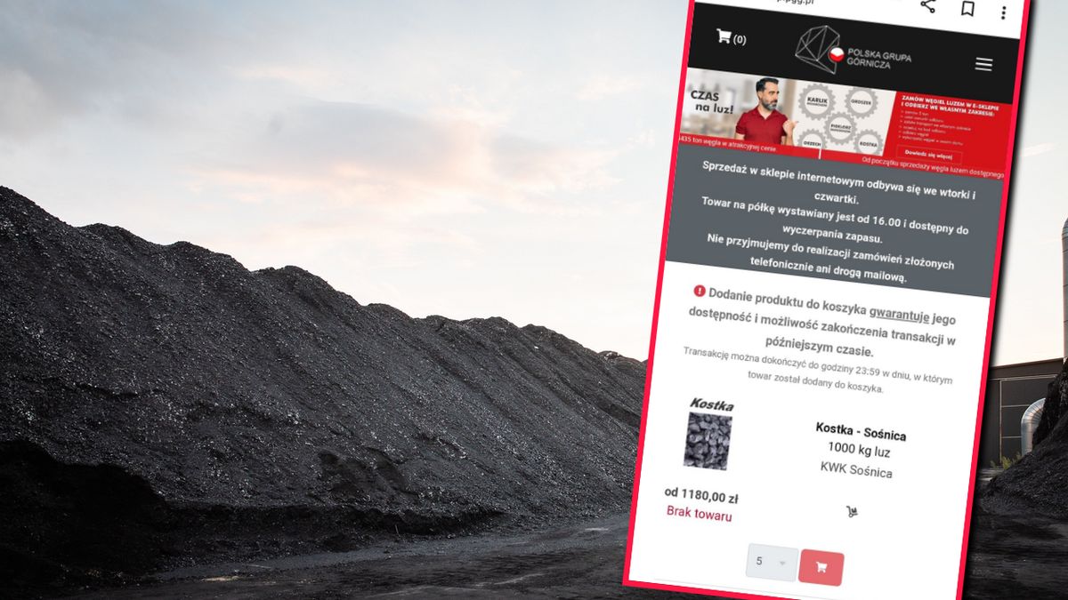 Co wtorek i czwartek tysiące ludzi chce kupić tani węgiel w sklepie PGG