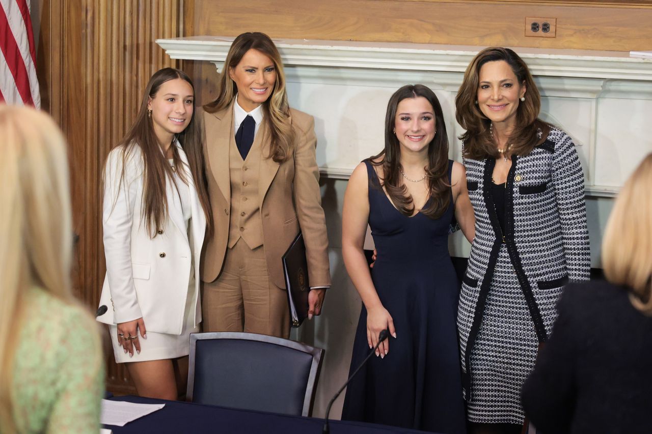 Melania Trump at a meeting in Washington