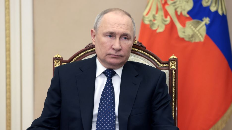 Russian President Vladimir Putin chairs a meeting with members of the Russian Security Council via video conference at the Novo-Ogaryovo state residence, outside Moscow, Russia, 03 March 2023. Measures for the anti-terrorist protection of facilities under the jurisdiction of law enforcement agencies were discussed by Putin with the permanent members of the country's Security Council. EPA/MIKHAIL METZEL/SPUTNIK/KREMLIN / POOL MANDATORY CREDIT Dostawca: PAP/EPA.