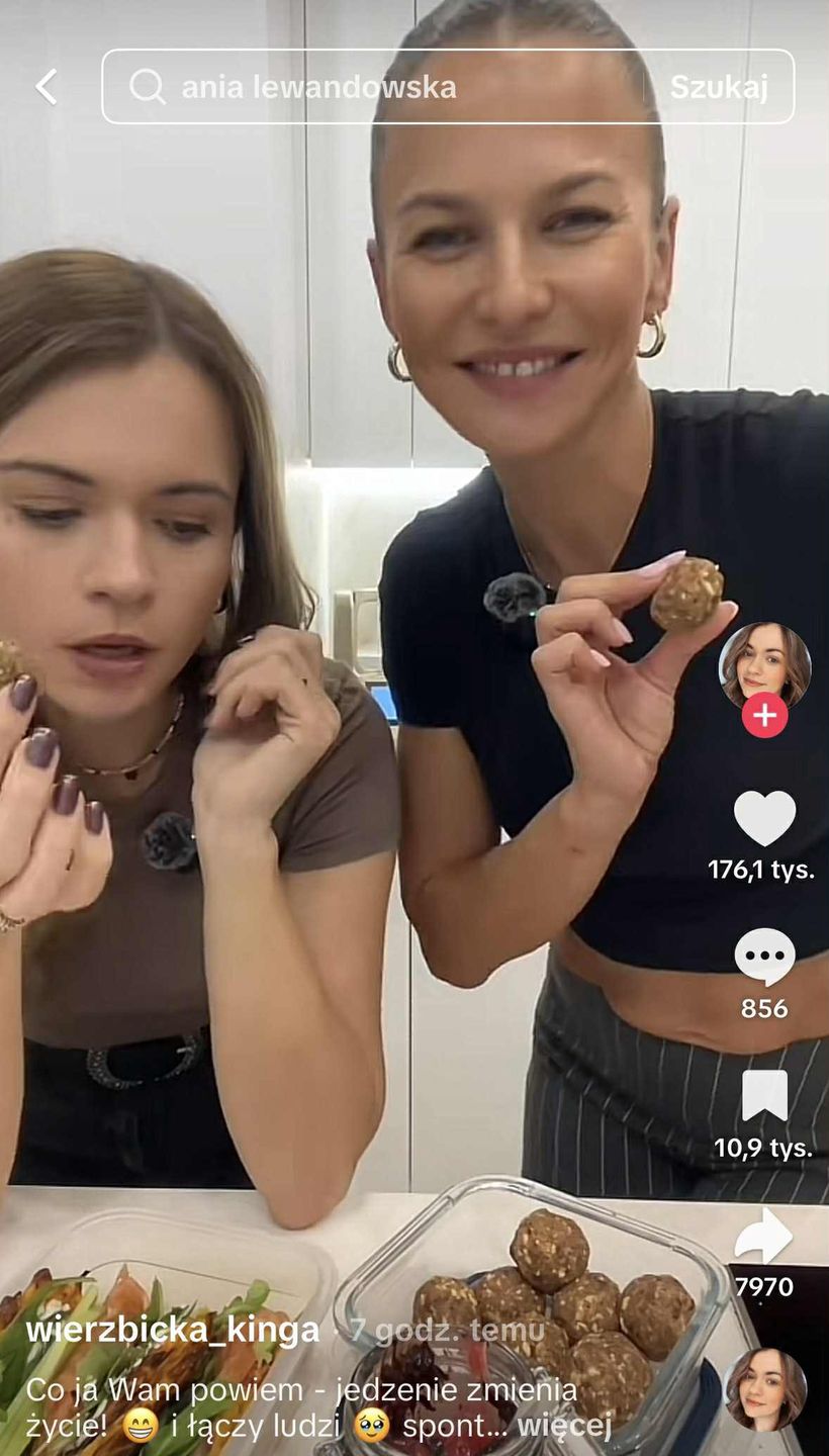Anna Lewandowska nagrała tiktoka Kingą Wierzbicką