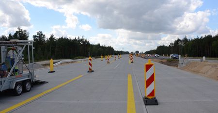 Autostrada A1 dłuższa o 5 km, choć na razie bez pełnej przepustowości