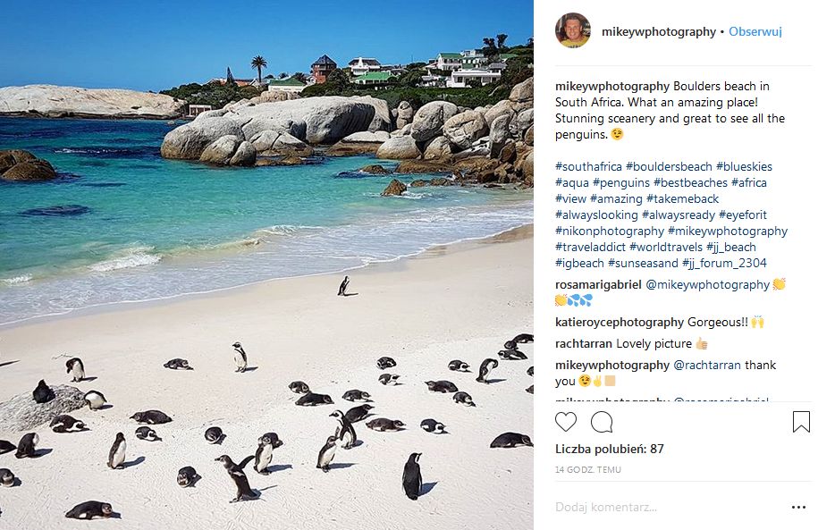 Miejsce 6. Boulders Beach, Republika Południowej Afryki