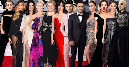 Kreacje gwiazd na Grammy 2018: Beyonce, Miley Cyrus, Lana Del Rey, Luis Fonsi, Lady Gaga [DUŻO ZDJĘĆ]