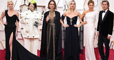 Oscary 2020 – kreacje gwiazd na gali: Renee Zellweger, Billie Eilish, Brad Pitt, Charlize Theron [ZDJĘCIA]