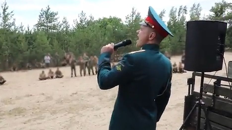 Kuriozalny koncert dla rosyjskich oddziałów